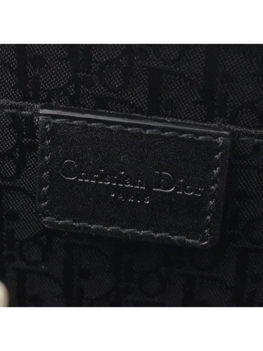 Dior Galiano Era Leather Bondage Chain Shoulder Bag Black